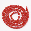 Opaque Solid Color Glass Beads Strands GLAA-S178-05D-2