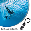 Plastic Sup Split Surfer Paddle Board Fin Clip AJEW-WH0258-882-2