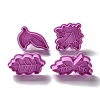 Leaf Themed PET Plastic Cookie Cutters DIY-K056-05-1