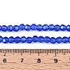 Electroplate Transparent Glass Beads Strands X-EGLA-A035-T4mm-L21-4