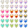 72Pcs 9 Colors UV Plating Rainbow Iridescent Acrylic Beads OACR-TA0001-48-2