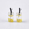 Glass Bottle Pendants X-CRES-N017-06D-2
