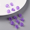 Frosted Acrylic Bead Caps MACR-S371-10A-747-7