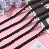 10 Yards Polyester Elastic Lace Trim SRIB-WH0011-121A-4