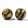 Two Tone Acrylic Beads OACR-S038-017-3