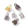 300Pcs 6 Colors Iron Folding Crimp Ends IFIN-YW0003-25-5