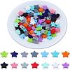 CHGCRAFT 84Pcs 14 Colors Silicone Beads SIL-CA0001-26-1