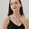20Pcs Natural Amethyst Pendants G-FI0001-33-6