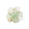 Handmade Glass Seed Beaded Sakura Pendants PALLOY-MZ00763-03-4