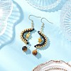 Glass Dangle Earrings EJEW-MZ00544-05-1