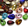 Faceted Teardrop Glass Pointed Back Rhinestone Cabochons RGLA-A008-10x14mm-SM-1