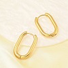 PVD Vacuum Plating 202 Stainless Steel Huggie Oval Hoop Earrings EJEW-H003-07G-07-2