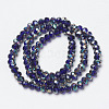 Electroplate Glass Beads Strands EGLA-A034-T2mm-J07-2