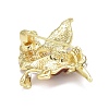 Bird Enamel Pin with Rhinestone JEWB-A004-18G-B-3