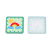 Transparent Printed Acrylic Cabochons TACR-N016-19-2