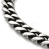 Non-Tarnish 201 Stainless Steel Curb Chain Bracelets BJEW-D030-03P-2