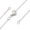 1.5MM Brass Cable Chain Necklace Making NJEW-D302-75P-1