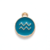 Alloy Enamel Pendants ENAM-S124-01B-05J-2