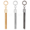 Unicraftale 3 Sets 3 Colors  Alloy Keychain Tassel Chain Pendant Decoration HJEW-UN0001-25-1