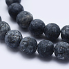 Natural Larvikite Beads Strands G-F545-A-5