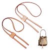 WADORN 2Pcs 2 Colors PU Leather Drawstring for Bucket Bag FIND-WR0010-26-1