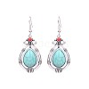 Bohemian Turquoise Earrings Geometric Alloy Vintage Statement Tassel Ear Jewelry ST5152635-1