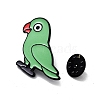 Parrot Alloy Enamel Brooches JEWB-K021-02A-EB-3