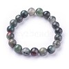 Natural African Bloodstone Stretch Bracelets BJEW-F380-01-C01-1