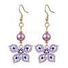 Glass Dangle Earrings EJEW-MZ00259-02-1