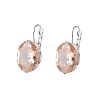 Oval Alloy Rhinestone Leverback Earrings FS-WG5DBAA-02-2