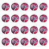 Half Round/Dome Tree Pattern Glass Flatback Cabochons for DIY Projects GGLA-YW0001-14E-1