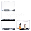 FINGERINSPIRE 4Pcs Transparent Plastic Minifigure Display Cases ODIS-FG0001-78-1