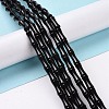 Natural Obsidian Beads Strands G-G990-D02-2