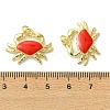 Brass Enamel Pendants KK-C143-54B-G-5