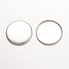 Tarnish Resistant 316 Surgical Stainless Steel Milled Edge Bezel Cups STAS-K099-01-15mm-P-2