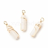 Natural White Jade Pendants PALLOY-JF01453-07-1