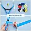 SUPERFINDINGS Yin Yang Silicone Tennis Racquet Dampener AJEW-FH0004-56-5