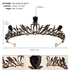 Alloy Rhinestone Hair Bands  for Woman Girls PW-WGA69DD-16-1