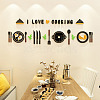 3D Tableware Theme Acrylic Self-adhesion Mirror Wall Stickers EL-TAC0001-11-7