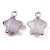 Natural Quartz Crystal Pendants G-N326-36J-2