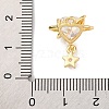 Brass Micro Pave Cubic Zirconia Pandents KK-U042-12G-3