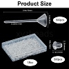 SOFPLATE 500Pcs Plastic Stud Earring Findings KY-SP0001-02-2