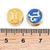 12Pcs Brass Beads ENAM-I046-02G-3