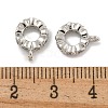 Rack Plating Brass Micro Pave Clear Cubic Zirconia Charms KK-U030-01P-2