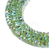 Electroplate Glass Beads Strands GLAA-Q105-03J-3