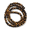 Natural Tiger Eye Beads Strands X-G-G099-4mm-4-4