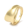 Rack Plating Brass Twist Open Cuff Rings RJEW-E290-04G-1