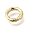 Brass Spring Gate Rings KK-C255-06G-2