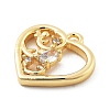 Brass Micro Pave Cubic Zirconia Pendants LS-KK-H511-01G-04-2