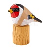 Wooden Birds and Tree Stump Ornaments JX726A-1